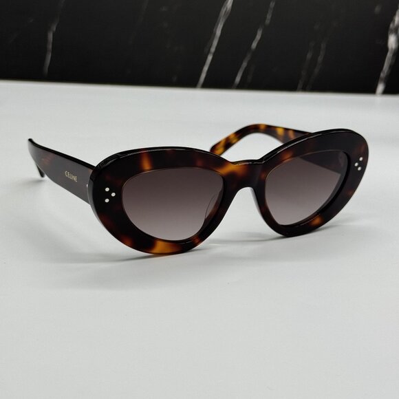 NEW CELINE CL40320U 53F HAVANA BROWN WOMEN SUNGLASSES CELINE - Picture 1 of 9